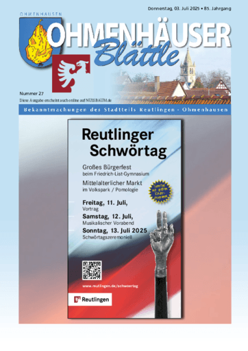 Ausgabe 27/2025 lesen