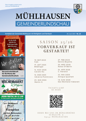 Ausgabe 25/2025 lesen