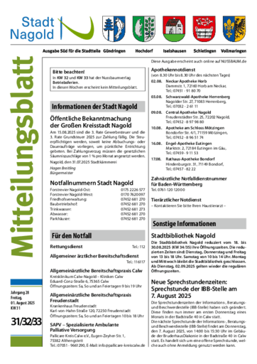 Ausgabe 31/2025 lesen