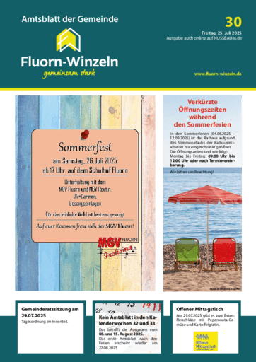 Ausgabe 30/2025 lesen
