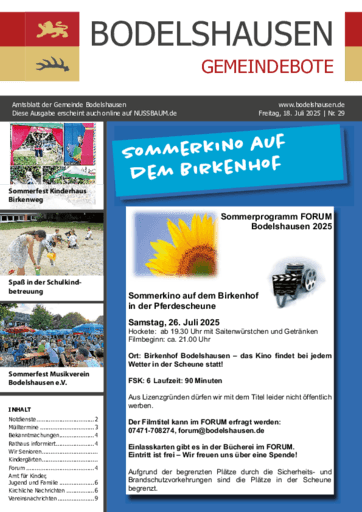 Ausgabe 29/2025 lesen