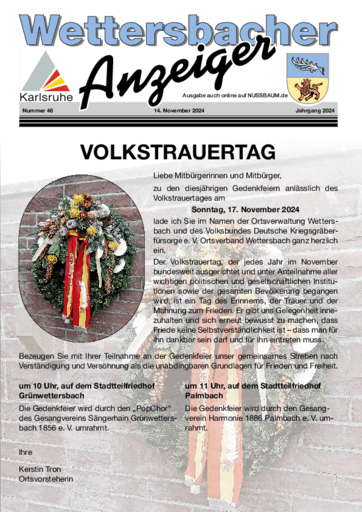 Ausgabe 46/2024 lesen