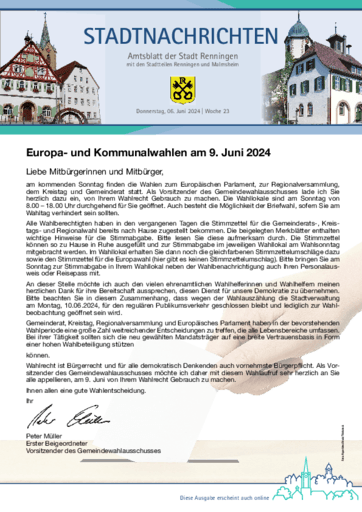 Ausgabe 23/2024 lesen