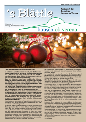 Ausgabe 51/2023 lesen