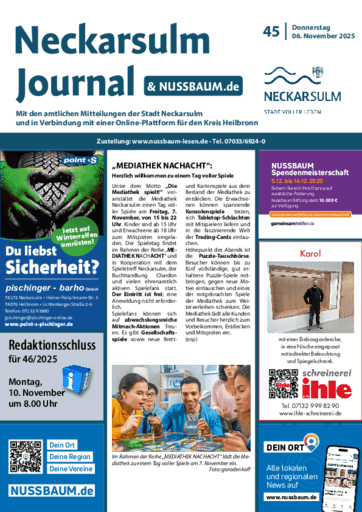 Ausgabe 45/2025 lesen