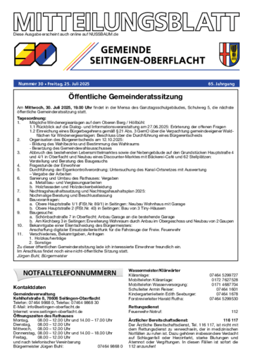 Ausgabe 30/2025 lesen