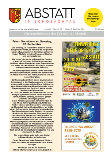 Ausgabe 38/2025 lesen