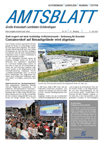 Ausgabe 28/2025 lesen
