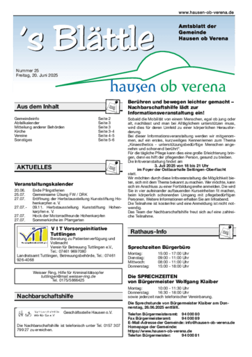 Ausgabe 25/2025 lesen