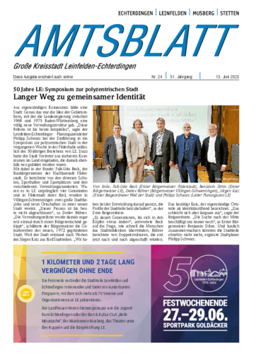 Ausgabe 24/2025 lesen