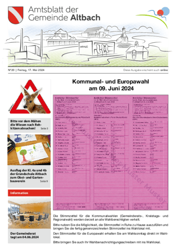 Ausgabe 20/2024 lesen