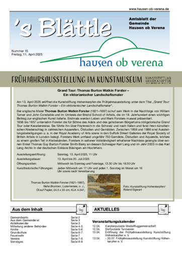 Ausgabe 15/2025 lesen
