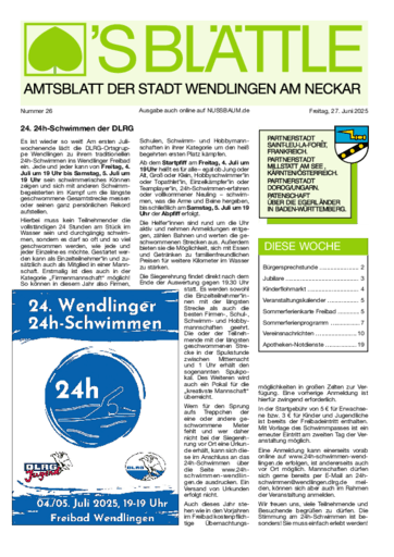 Ausgabe 26/2025 lesen