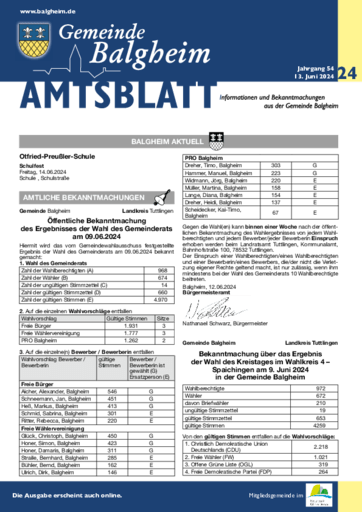 Ausgabe 24/2024 lesen