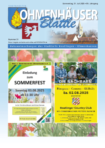 Ausgabe 31/2025 lesen