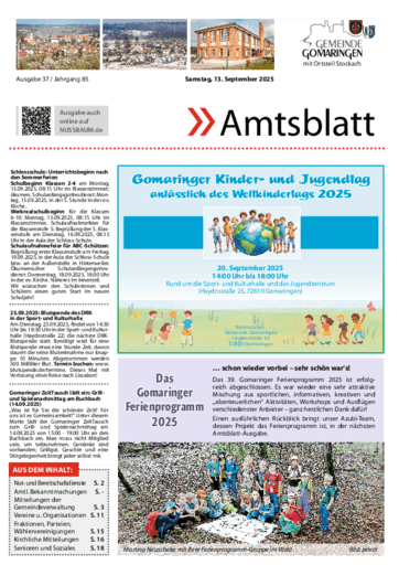 Ausgabe 37/2025 lesen