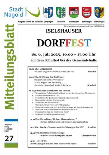 Ausgabe 27/2025 lesen