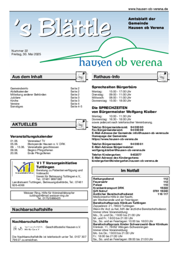 Ausgabe 22/2025 lesen