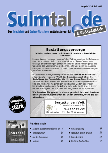 Ausgabe 27/2025 lesen