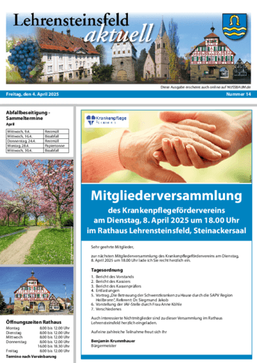 Ausgabe 14/2025 lesen