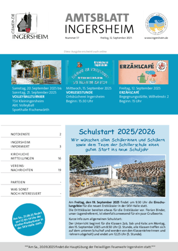 Ausgabe 37/2025 lesen