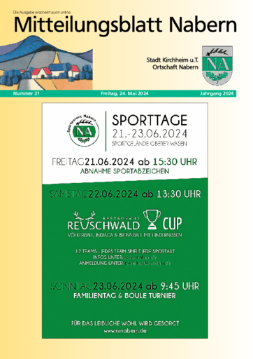 Ausgabe 21/2024 lesen