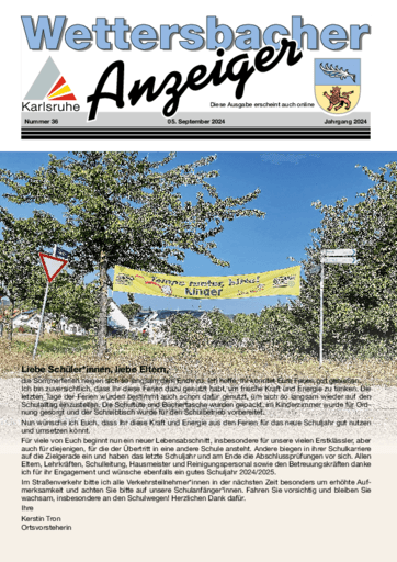 Ausgabe 36/2024 lesen
