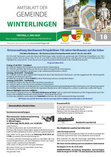 Ausgabe 18/2025 lesen