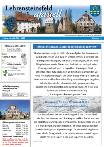Ausgabe 13/2025 lesen