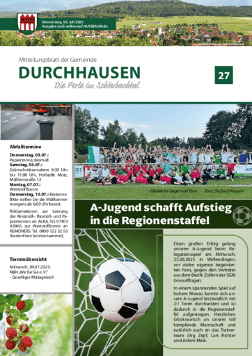 Ausgabe 27/2025 lesen