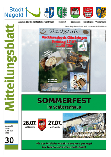 Ausgabe 30/2025 lesen
