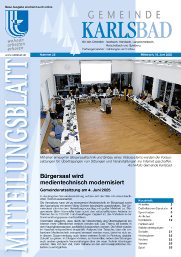 Ausgabe 25/2025 lesen