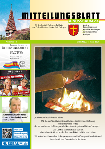 NUSSBAUM+ Premium - Mitteilungsblatt für den Stadtteil Esslingen-Berkheim