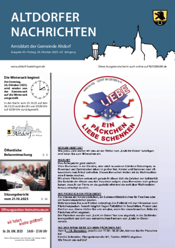 Ausgabe 43/2025 lesen