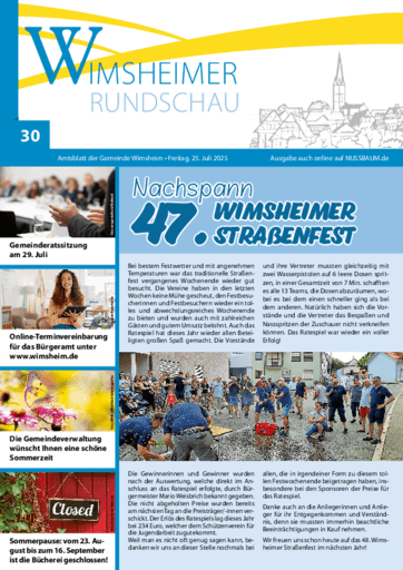 Ausgabe 30/2025 lesen