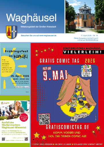 NUSSBAUM+ Premium - Mitteilungsblatt der Stadt Waghäusel