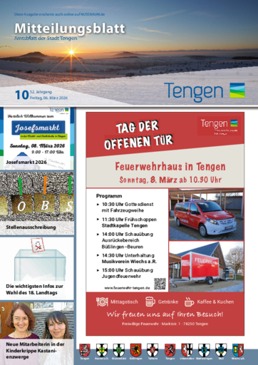 NUSSBAUM+ Premium - Mitteilungsblatt Tengen