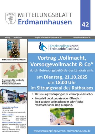 NUSSBAUM+ Premium - Mitteilungsblatt Erdmannhausen