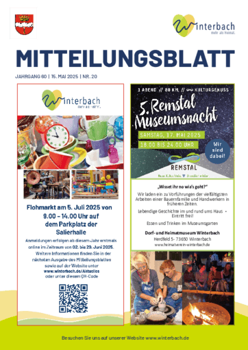 Ausgabe 20/2025 lesen