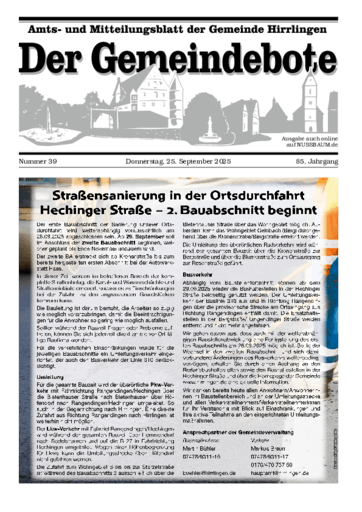 Ausgabe 39/2025 lesen
