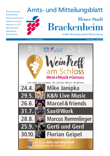 NUSSBAUM+ Premium - Amts- und Mitteilungsblatt Brackenheim