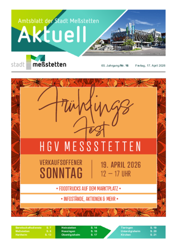 NUSSBAUM+ Premium - Aktuell – Amtsblatt der Stadt Meßstetten
