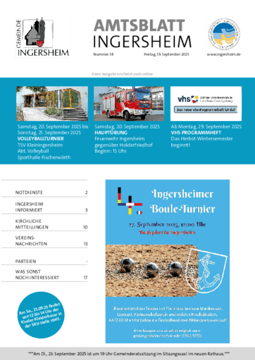 Ausgabe 38/2025 lesen