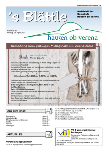 Ausgabe 15/2024 lesen