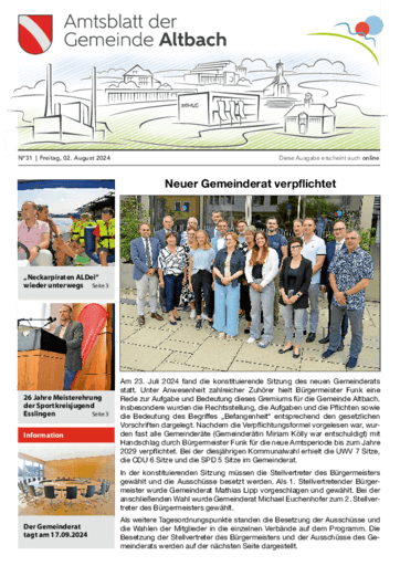 Ausgabe 31/2024 lesen