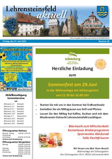Ausgabe 26/2025 lesen