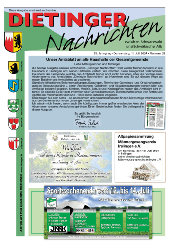 Ausgabe 28/2024 lesen