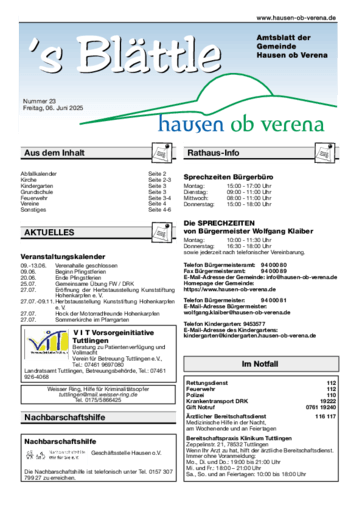 Ausgabe 23/2025 lesen