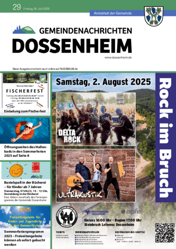 Ausgabe 29/2025 lesen