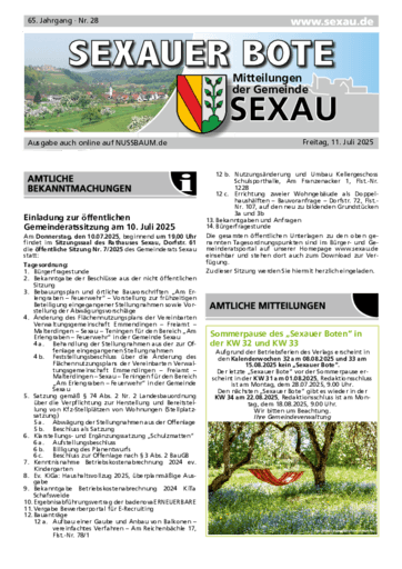 Ausgabe 28/2025 lesen